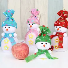 Hot Sale High Quality 4 Color Christmas Eve Gift Box Can Be Installed Apple Christmas Snowman