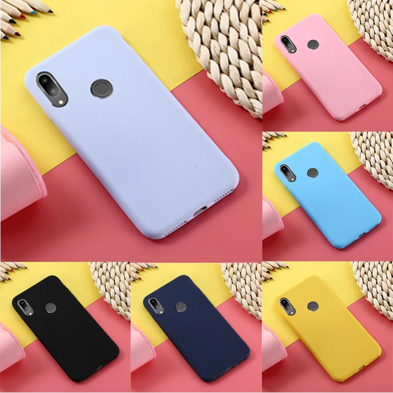 Чехол для Huawei P Smart 2019 мягкий чехол-накладка из ТПУ карамельных цветов чехол