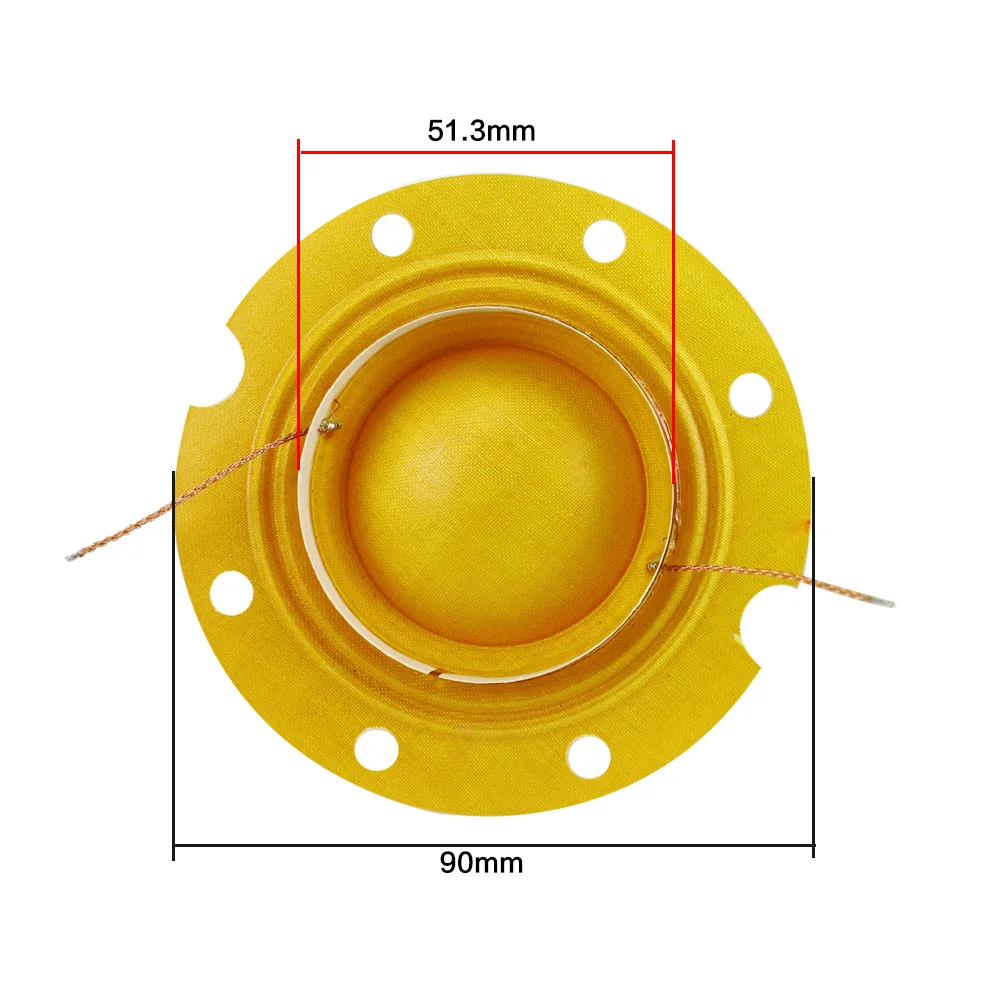 GHXAMP 52 мм твитер звуковая катушка 16 Ом 50 Вт ВЧ запчасти для ремонта динамика Высокая мощность Чистый медный провод твитер динамик DIY 2 шт