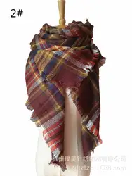 Зимняя брендовая Для женщин кашемир Треугольники шарф теплая зимняя шаль шерсть Одеяло Шарфы для женщин оптовая продажа foula дропшиппинг