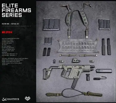 1/6 фигурка солдата, аксессуар, тактический векторный пулемет, набор оружия, игрушки, фигурка, модель оружия для 12 дюймов, аксессуары для фигурок - Цвет: EF014