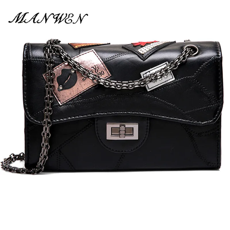 Brand Shoulder Bag Female Handbag for Women Diamonds Genuine Leather Messenger Bags Envelope ...