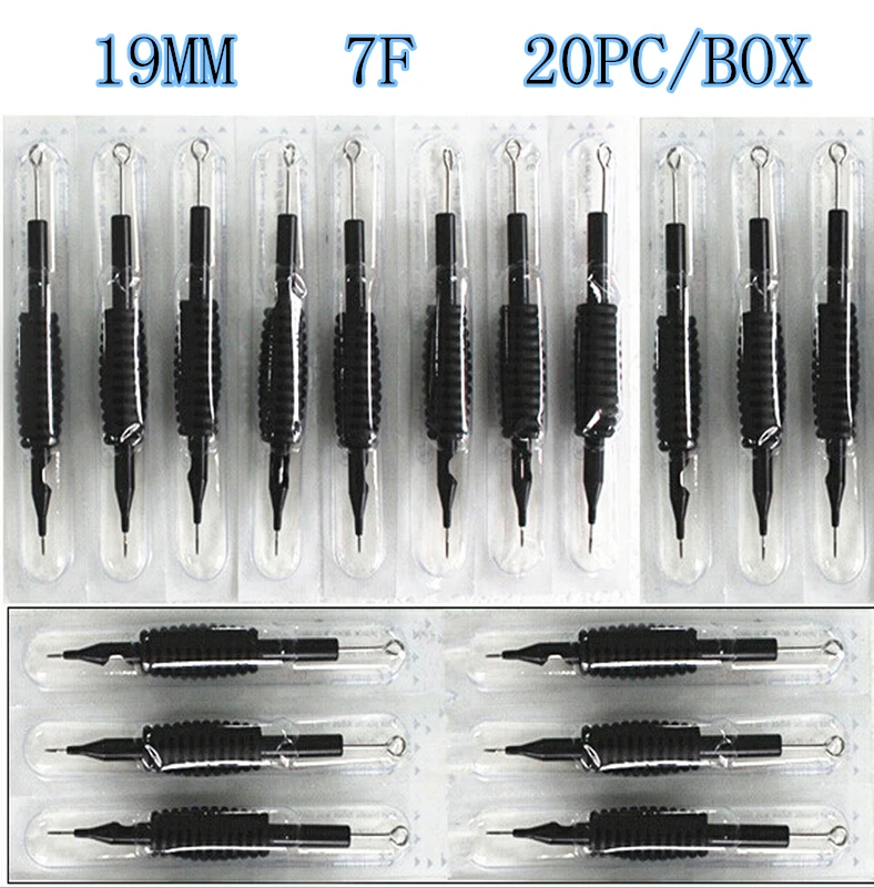 YILONG 20 x одноразовые насадки для тату трубки с иглы в ассортименте 7F Размер 3/"(19 мм) для пистолет для татуировки чернил чашки комплект держателей