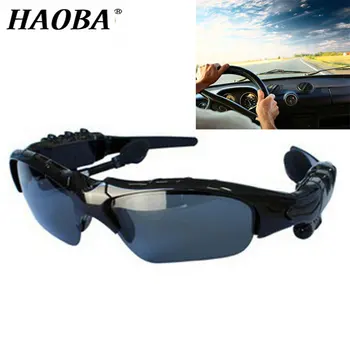 

HAOBA Sunglasses Bluetooth Headset Outdoor Wireless Sport Music Call With Mic Stereo Earphone For Driving Handsfree Headphones