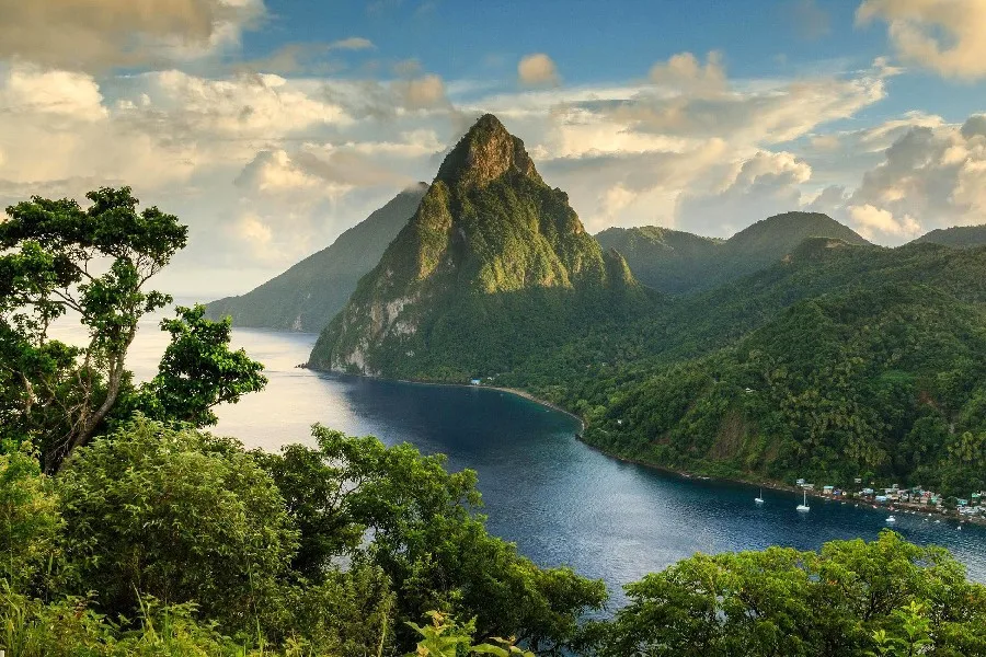 DIY rahmen Karibik insel Lindau seamount Stadt Landschaft Landschaft