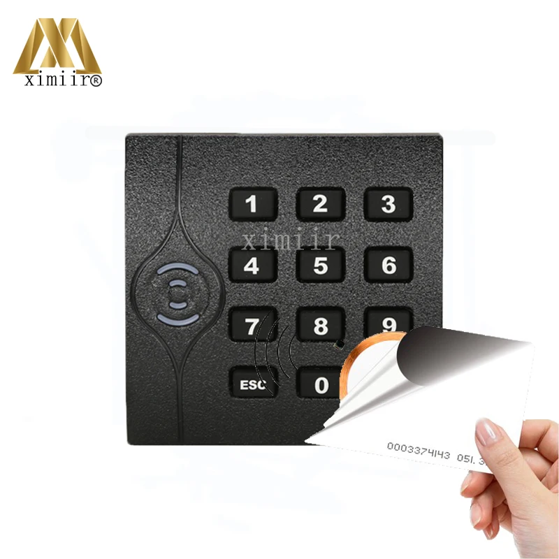 

Good Quality ZK KR202E Access Control RFID Card Reader Wiegand26 ID Card Reader IP64 Waterproof Smart EM Card Reader With Keypad