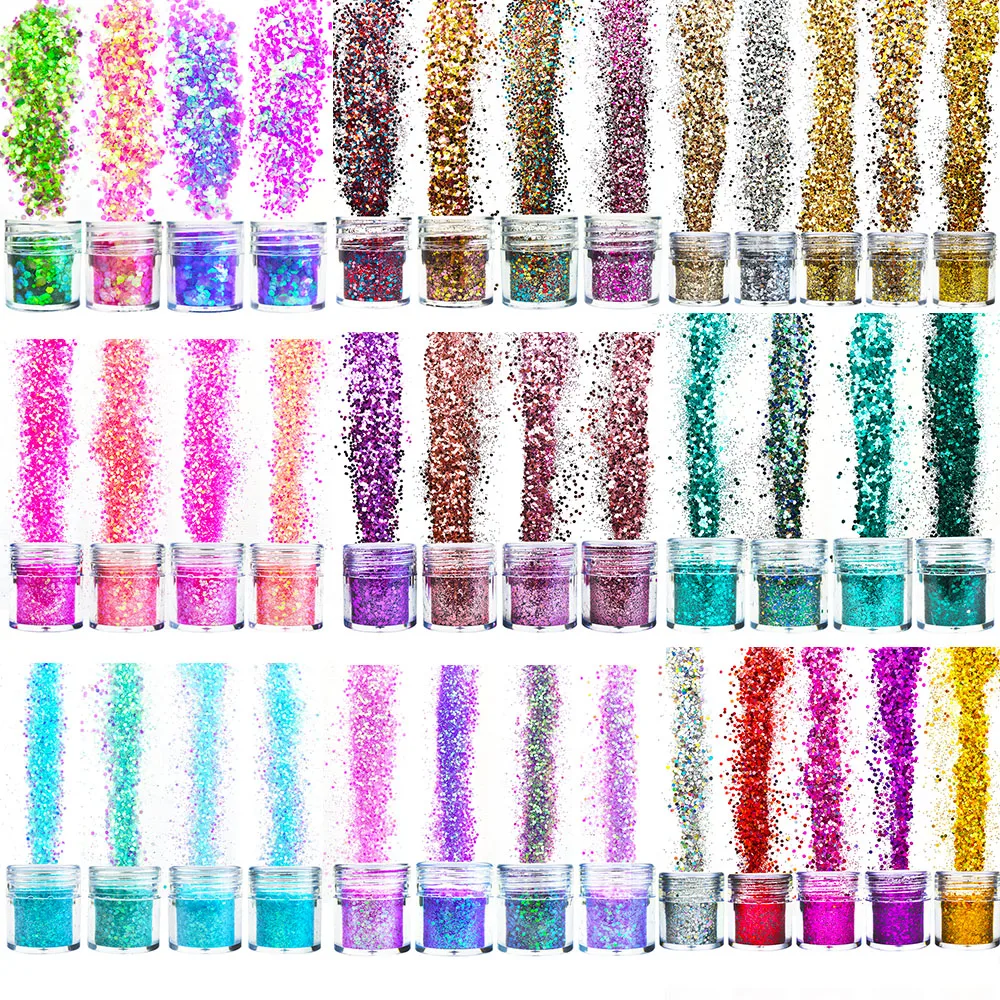 

Nail Powder 1Set (10ml/Box) 3D Nail Art Glitter Mixed Size Multiple Colors Nail Glitter Powder Sequins Powder For Nails SF3081