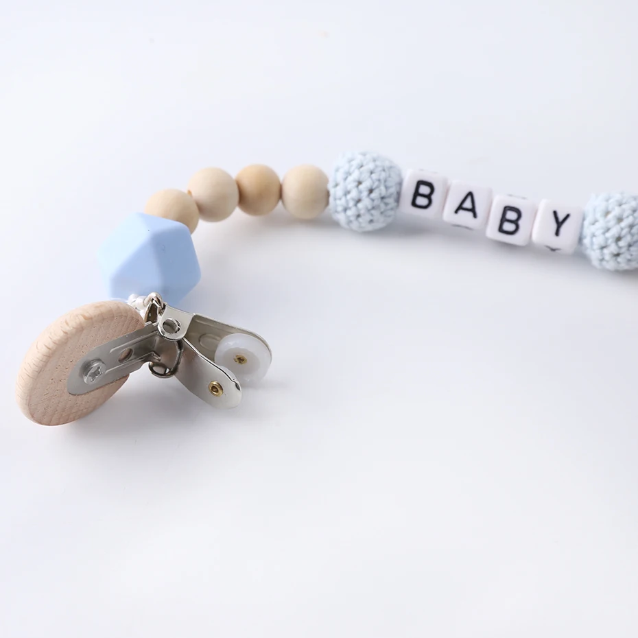 1PC Personalised Teether Clip Pink Cute Pacifier Chain Holder Baby Shower Gift Wooden Crochet Beads DIY Crafts Pacifier Clip 1PC Personalised Teether Clip Pink Cute Pacifier Chain Holder Baby Shower Gift Wooden Crochet Beads DIY Crafts Pacifier Clip