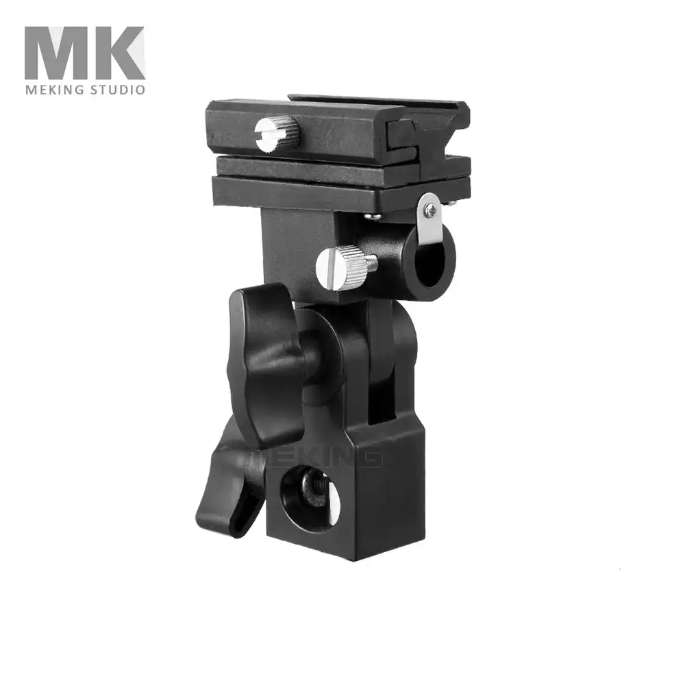 Meking Flash Hot Shoe Speedlite крепление для зонта держатель Поворотный Светильник Кронштейн B для триггера Горячий башмак вспышка - изображение