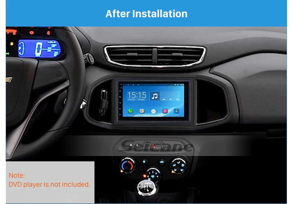 Seicane Top Quality 2DIN GM Chevrolet ONIX Cobalt Left Hand Drive Car Radio Fascia Dash Panel Frame Audio Refit 