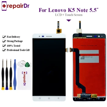 

5.5" LCD For Lenovo Vibe K5 Note Display Touch Screen Digitizer Assembly New For Lenovo K5 Note Lcd Screen A7020 LCD Replacement