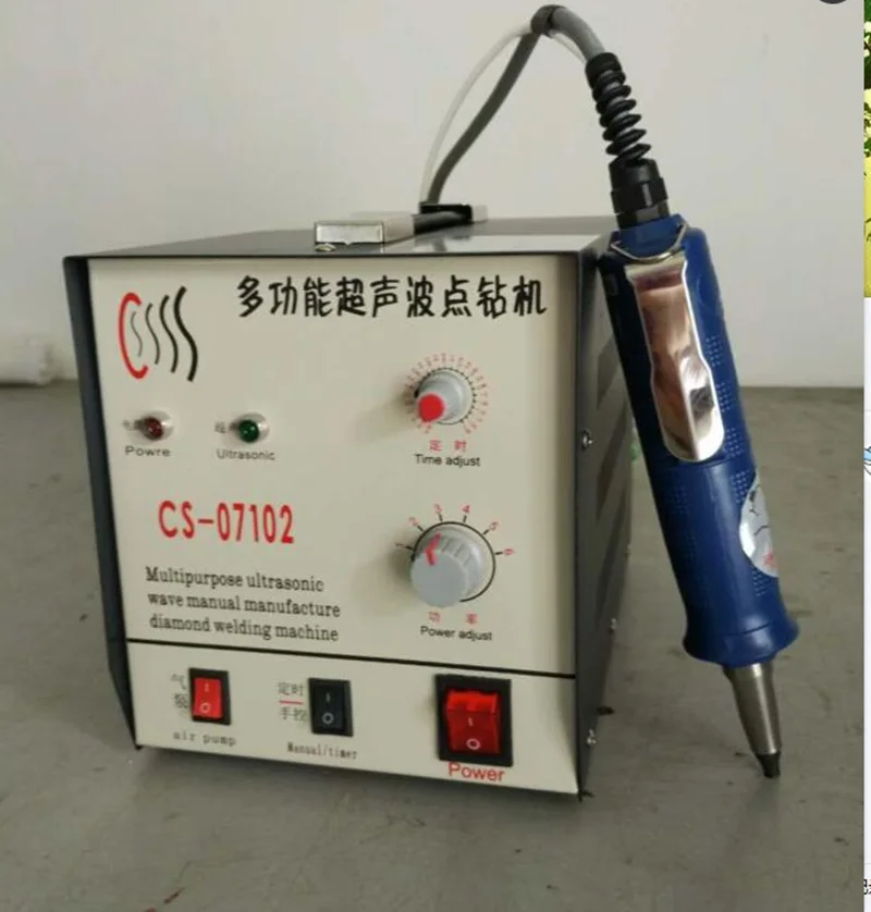 

CS-07102 ultrasonic fixing rhinestone machine hot fix crystal studs setter