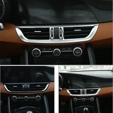 Прокат Chorme центр Air Vent Выход Обложка отделка для Alfa Romeo Giulia