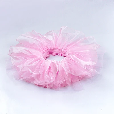 Мини-юбка-пачка для девочек; детская Праздничная балетная танцевальная юбка принцессы для маленьких девочек - Цвет: Pink