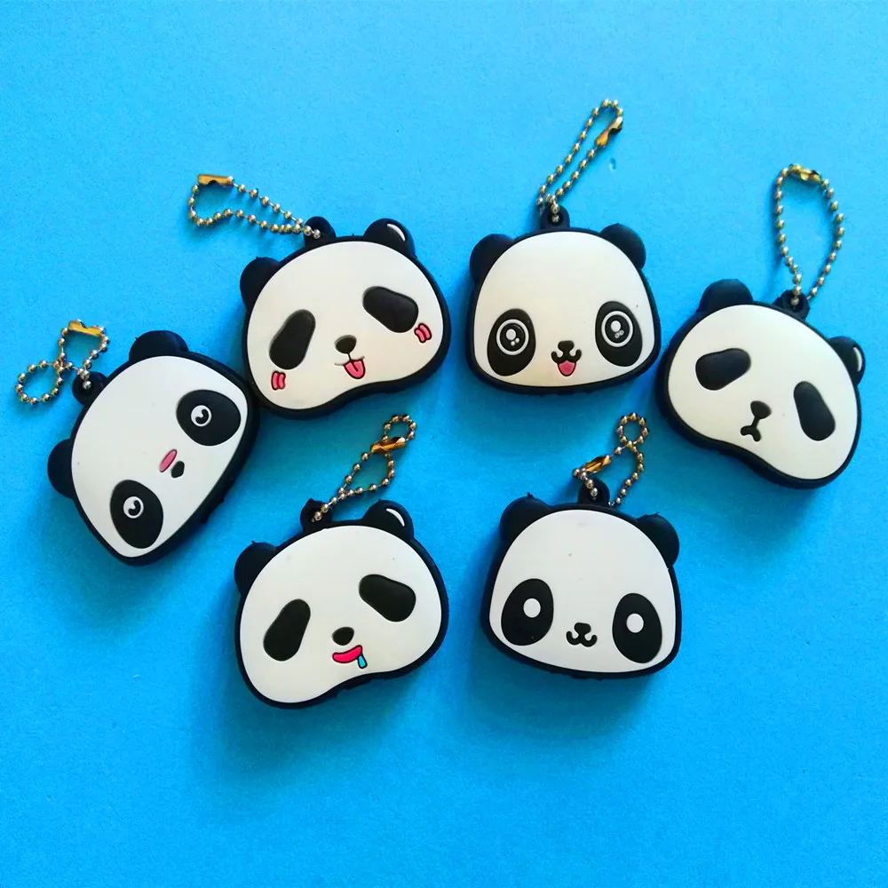 10 Pcs cartoon Keycover anime Keycover panda keycovers panda keychain