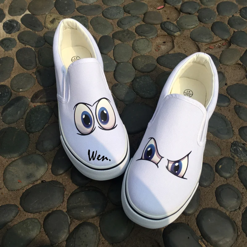 sneakers with eyes on them