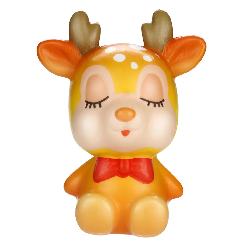 Kawaii Рождественский олень медленно поднимающийся крем Ароматические игрушки для снятия стресса мягкие игрушки для снятия стресса забавные детские игрушки 12*10 см