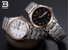 Wristwatches Luxury brand Mechanical Wristwatches sapphire full stainless steel men’s watch 12-month Guarantee BG-0383