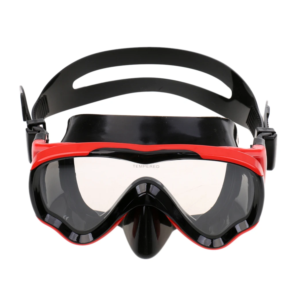 Молодежная красная черная маска для подводного плавания Очки для подводного плавания