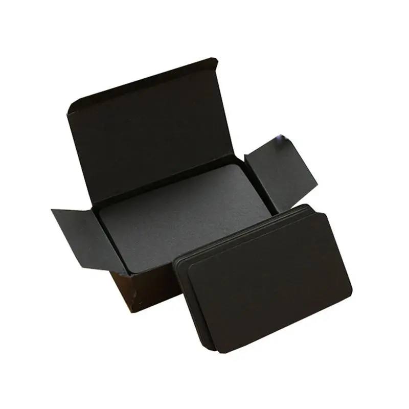 Black 100 карты памяти пустые DIY граффити КАРТЫ слова чистая маленькая блокнот блоки памятные заметки пустые карточки слова - Цвет: Black