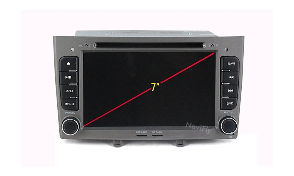 Sale NaviFly Windows ce6.0 2din Car GPS radio stereo for Peugeot 308 408 Car dvd multimedia player with steering wheel control BT RDS 9