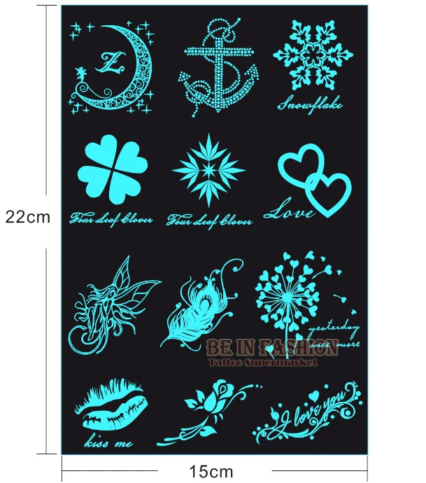 Glow In The Dark Flash Tattoo | online buy wholesale blue moon tattoos from china blue Glow In The Dark Flash Tattoo | online buy wholesale blue moon tattoos from china blue