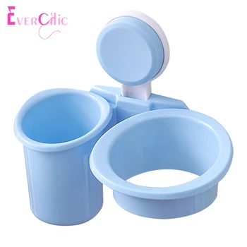 

Multi-function Powerful Plastic Holder For Hair Dryer Creative Bathroom Wall Shelf Punch-free Wall Mount Storage Rack