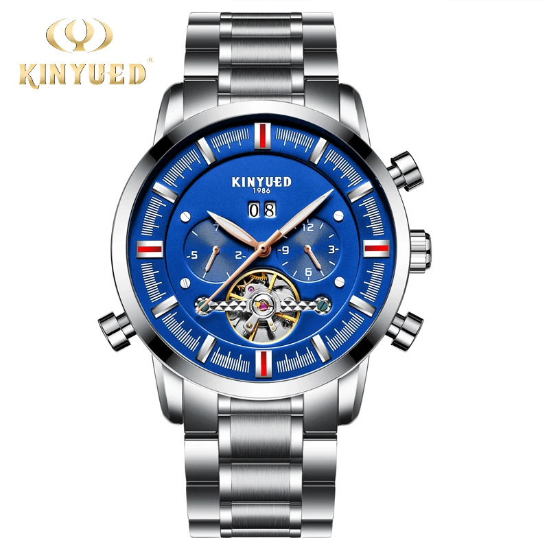 KINYUED التلقائي ووتش الرجال الهيكل العظمي تحلق توربيون أعلى العلامة التجارية الفاخرة الرجال ساعات آلية مضيئة Relogios Masculinos KINYUED التلقائي ووتش الرجال الهيكل العظمي تحلق توربيون أعلى العلامة التجارية الفاخرة الرجال ساعات آلية مضيئة Relogios Masculinos