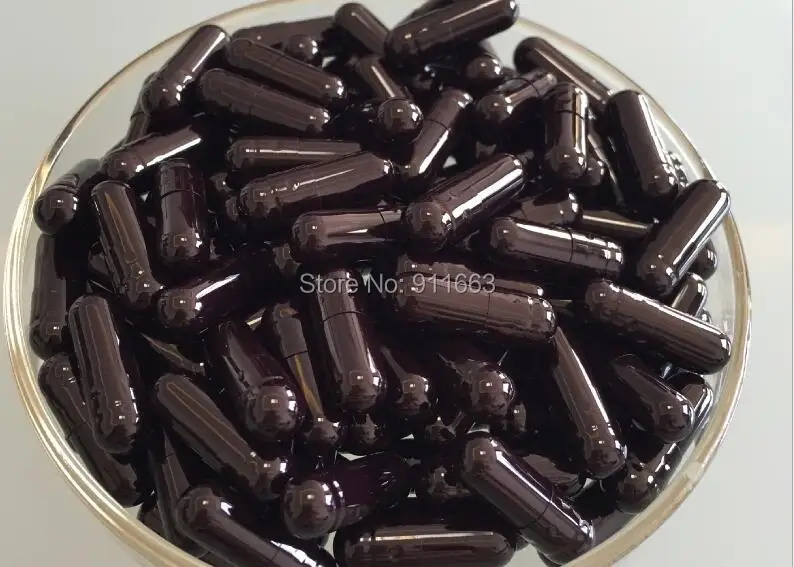 1 10,000pcs! Black Black Colored Empty Capsule Size 1/Gelatine Hollow