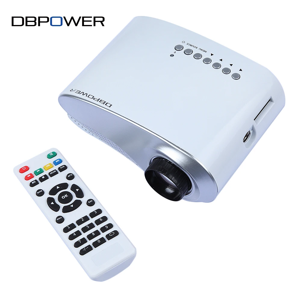 Dbpower мини светодиодный проектор 1000:1 HDMI Портативный Пико proyectore Театр projetor ТВ игры