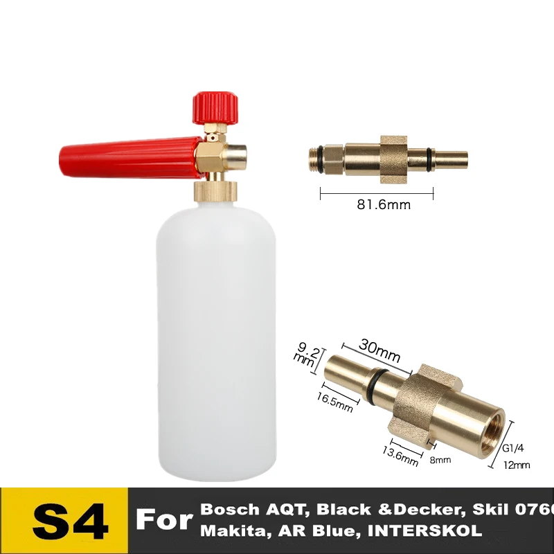 Car Wash Snow Foam Lance Foam Cannon Gun Tornado for Karcher Foam Generator for nilfisk High Pressu