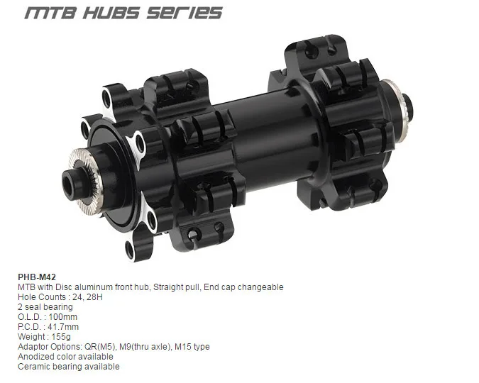 Powerway M42 дисковый тормоз ступица для циклокросса гравий велосипеда или горного