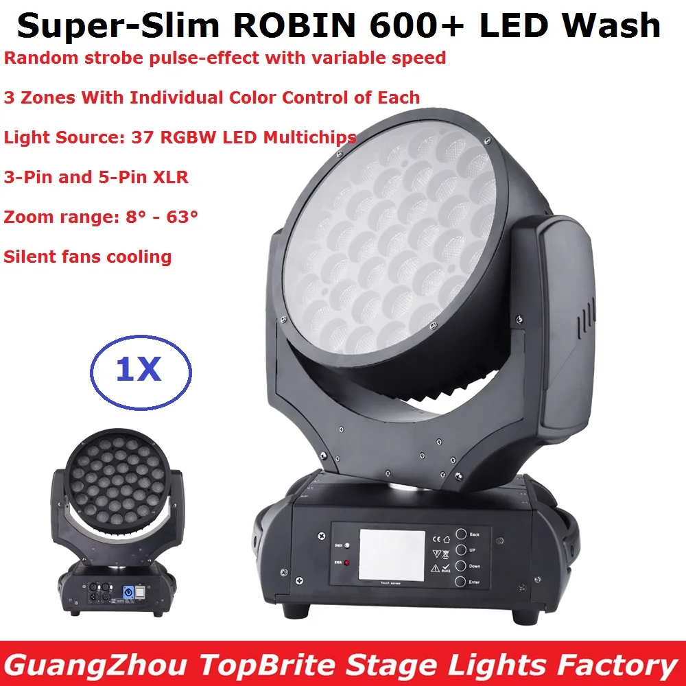 Zoom Wash Moving Head Lights 37X15W RGBW 4IN1 светодиодный Профессиональный Dj DMX Stage Lighting show equipment |