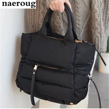 Le Meilleur Cadeau De Noël! hiver Femmes Coton Fourre-Tout Sac Dames Chaud Épaule Sac Sac À Main de Grands Sacs en Bandoulière pour Femme Bolsas Sac