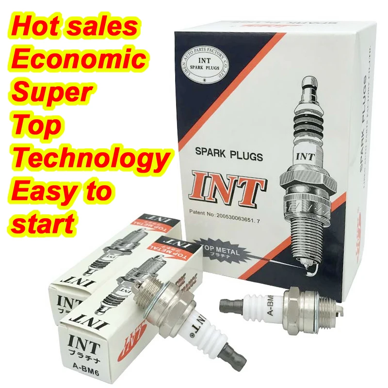 

INT Spark Plug A-BM6 4pcs for BM6A BMR6A WS6E WS7E BPMR6A WS7F CJ7Y L7T W20MU L7TC M6 M7 FOR two stroke chain saw field mower