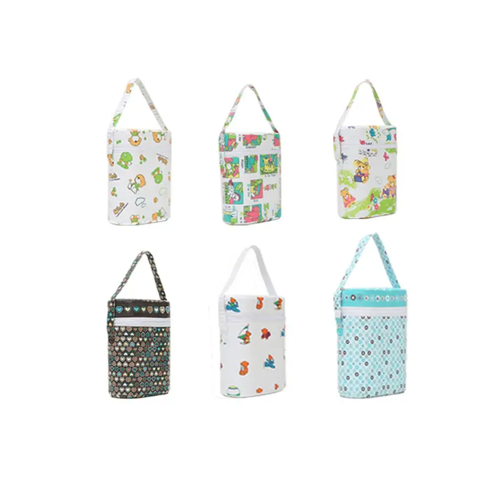 Модные Портативные Детские термогрелки для бутылочек для кормления, сумка-тоут для мам, небольшая сумка для коляски, зимний держатель, подвесная сумка-холодильник для бутылочек