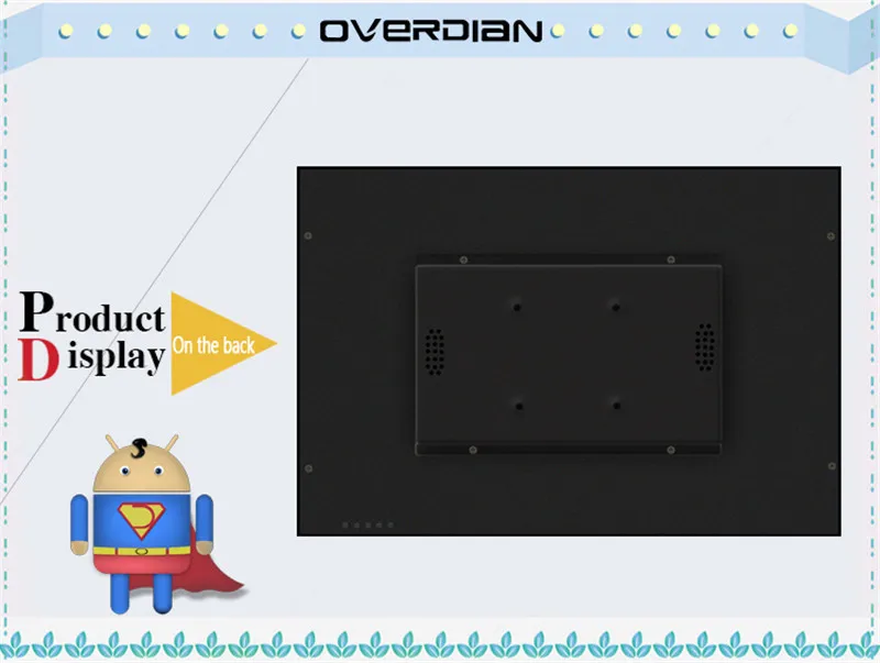 18.5 "Android Системы Широкоэкранный ЖК-дисплей Экран промышленного компьютера Встроенный Wi-Fi 16:9 сопротивления Сенсорный экран промышленный