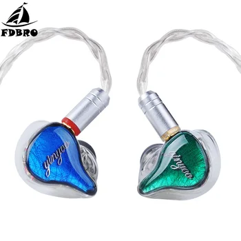 

FDBRO HQ10 10BA in Ear Earphone Custom Made Balanced Armature Around Ear Earphone Headset Earbuds With MMCX For HIFI Music