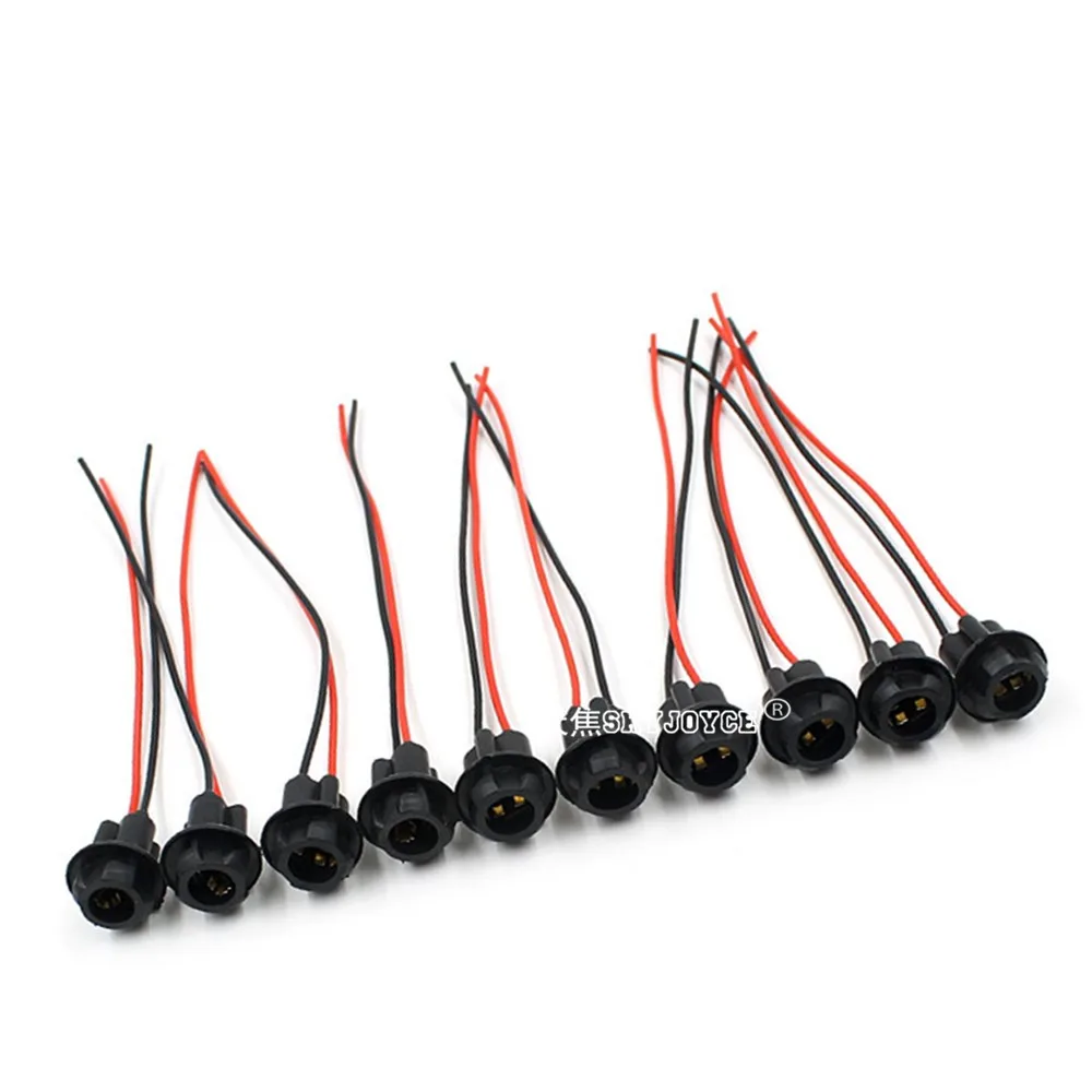 100PCS car light holder base led 168 194 W5W T10 socket plastic T10 bulb holder soft T10 bulb socket connector led car styling (4)