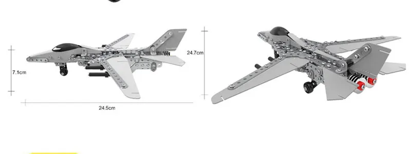DIY 3D металлическая головоломка из нержавеющей стали самолет грузовик экскаватор модель строительной машины Строительные наборы забавные игрушки для детей
