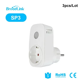 

3pcs Broadlink SP3 EU Plug 16A Wifi Smart Power Socket Wireless APP Remote Socket Outlet Timing Switch for Smart Home Automation