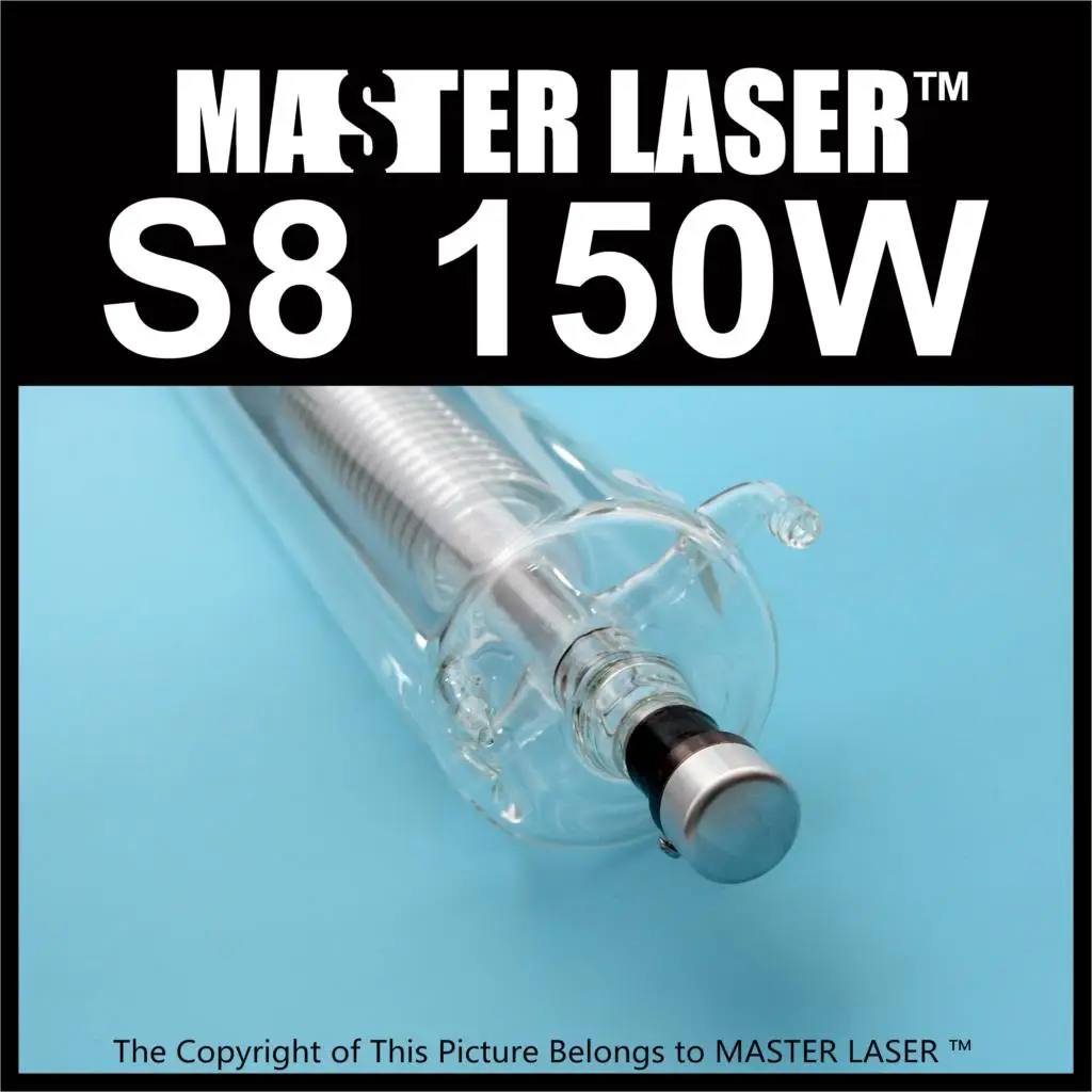Reci  Laser Tube S8 150W Highest Power 180W Upgrade of Z8 for Cutter CNC Laser Engraver and Cutting Machine