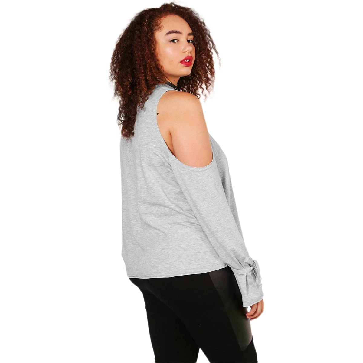 Kissmilk Women Plus Size Cold Shoulder Letter Print Hoodies Long Bandage Sleeve Basic Tops Large Size Solid Casual Hoodie Kissmilk Women Plus Size Cold Shoulder Letter Print Hoodies Long Bandage Sleeve Basic Tops Large Size Solid Casual Hoodie