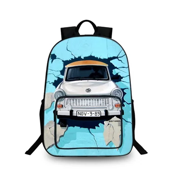 

BAOBEIKU Hot Sale 3D Backpacks Car Creative Fashion Women Men Travel Bags For Teenager Girls Boys school Bags Book Bag