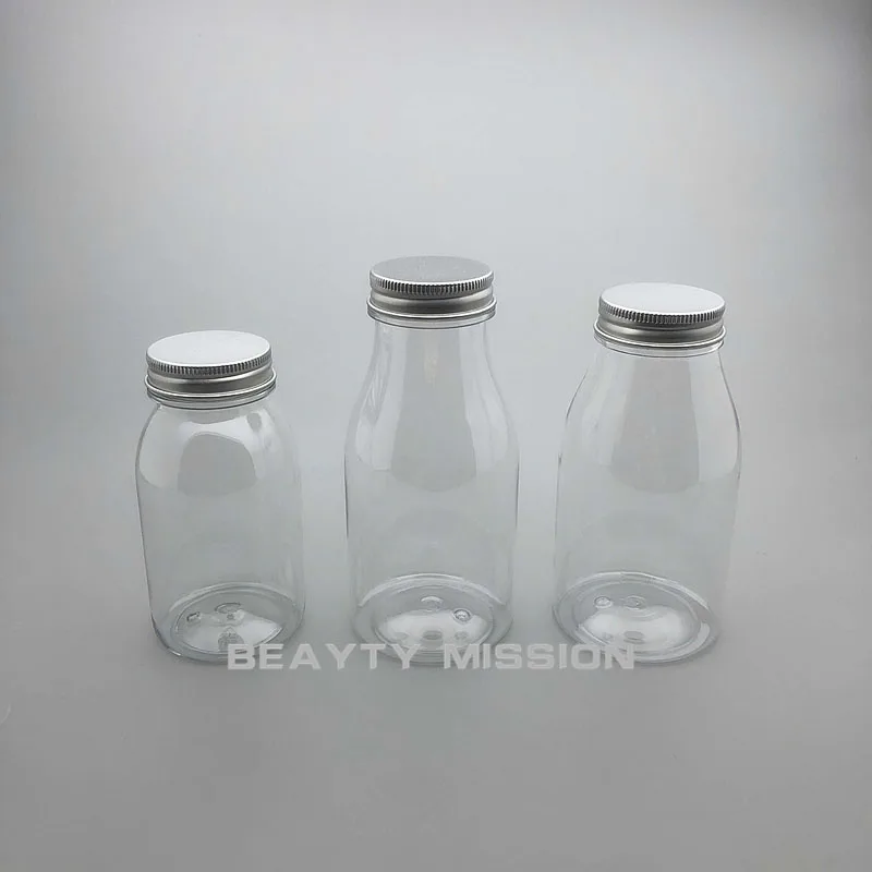 Beauty Mission Clear 220 мл/300 мл/340 мл 15 шт. пустой, для сока, бутылки для воды, Алюминий Кепки PET утолщение многоразового креативные бутылки