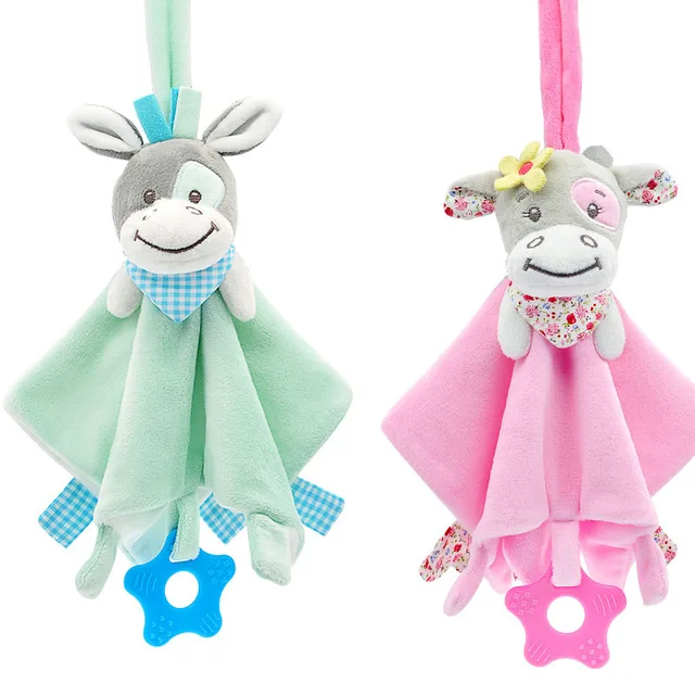 Baby Toys Appease Sleeping Toy Towel Cartoon Animals Soothing Soothe Towel Newborn Infant Calm Stuffed Toys Plush Doll  03L 2