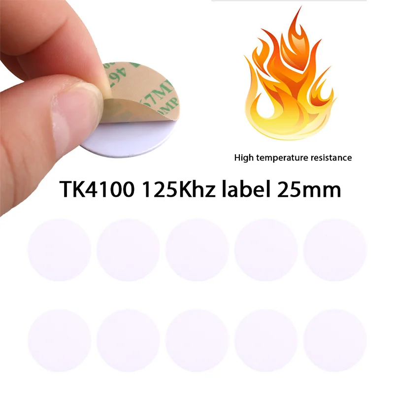 

10PCS Smart Tags Rfid Label TK4100/EM4100 Rfid Tag Safety Access Control Para Access Control Smart Tags