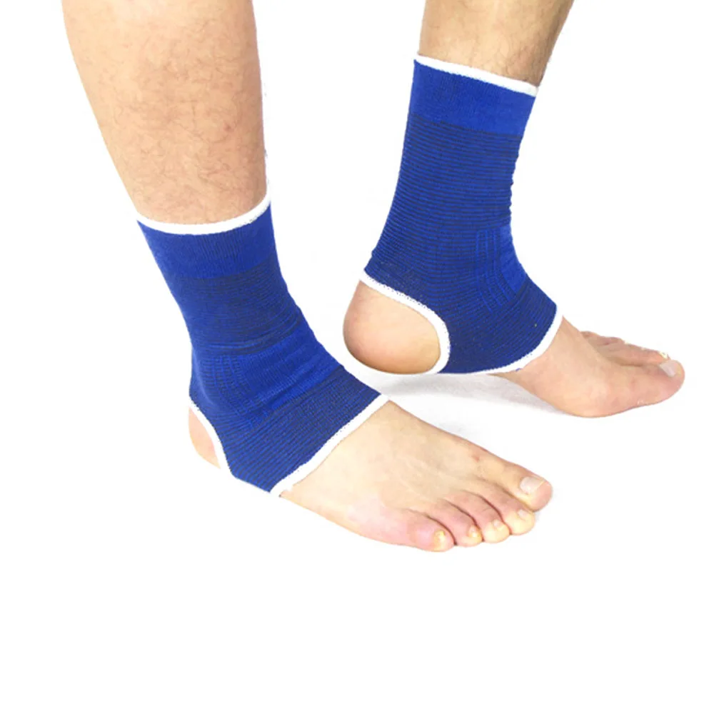 Шьет 1 пара мягкой из дышыщей ткани для лодыжки эластичная повязка защита лодыжки эластичный нейлон защита щиколотки синий спортивный инвентарь