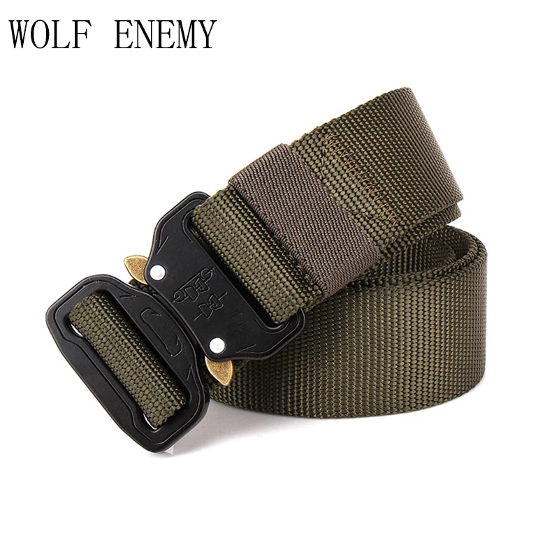 

New Tactical Gear Heavy Duty Military Combat Belt Men SWAT Knock Off US Soldier Army Nylon Belts 3.8cm Hunting Accessories