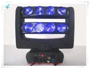 

free shipping 2pcs Clay Paky Spider Beam 8x10w LED 2 Raws Moving Head Light Lumiere RGBW 4IN1 Stage Wedding DJ Disco Party Lamp